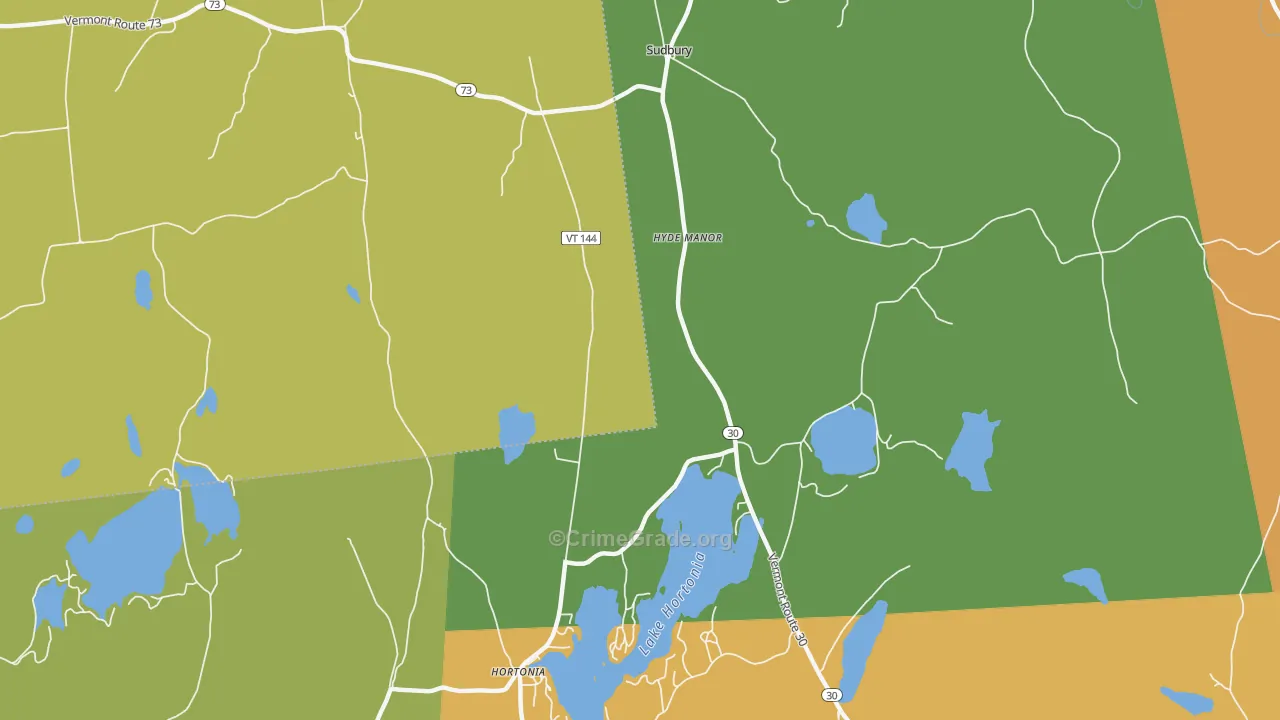 Hyde Manor, VT Map of Assault Rates