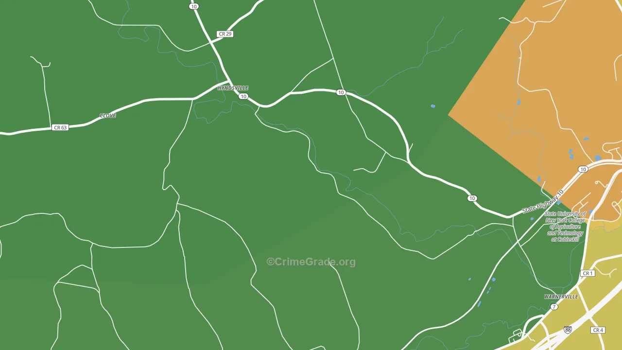 Hyndsville, NY Map of Assault Rates