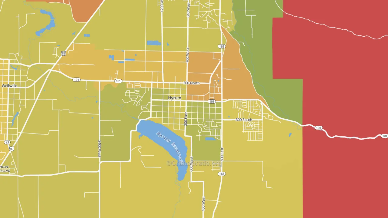 Hyrum, UT Map of Assault Rates