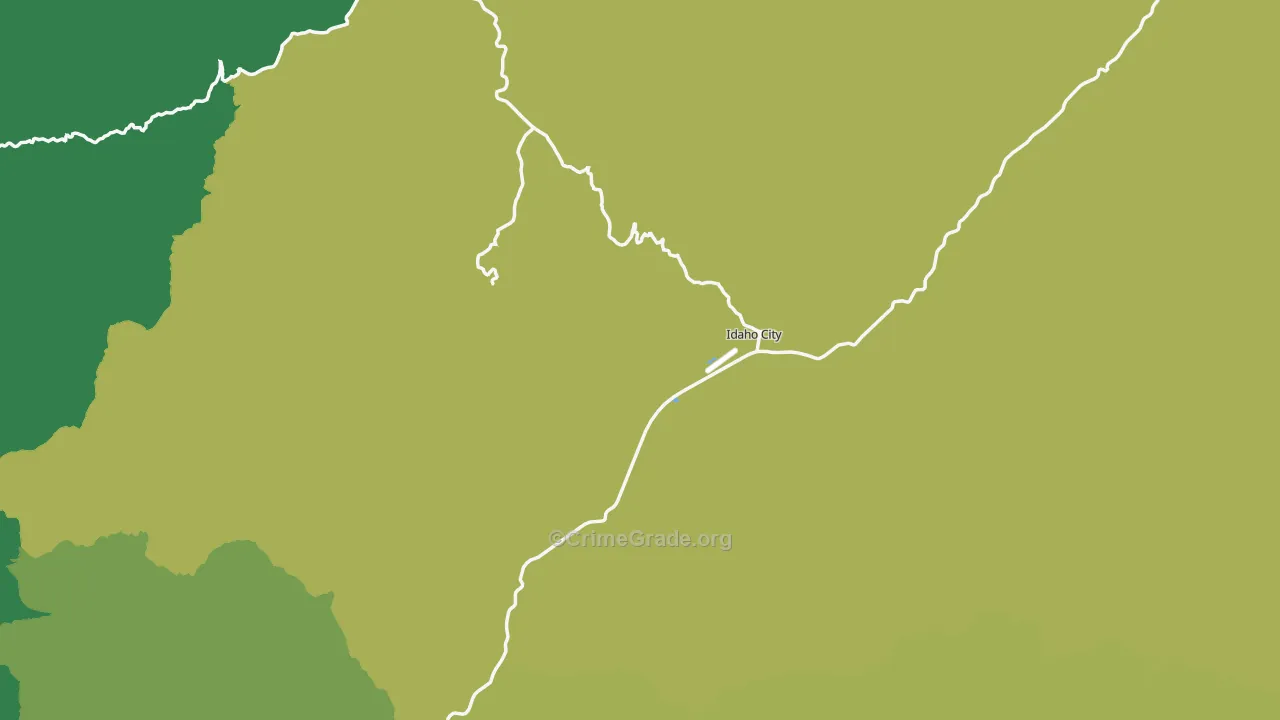 Idaho City, ID Map of Assault Rates