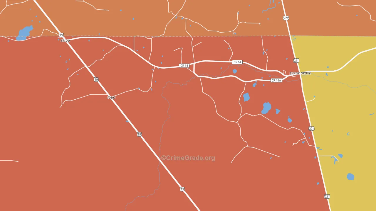 Iddo, FL Map of Assault Rates