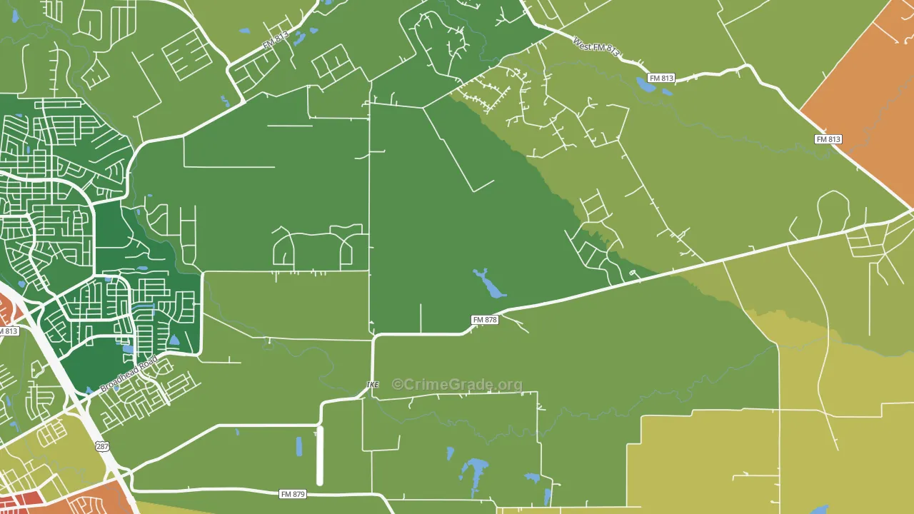 Ike, TX Map of Assault Rates