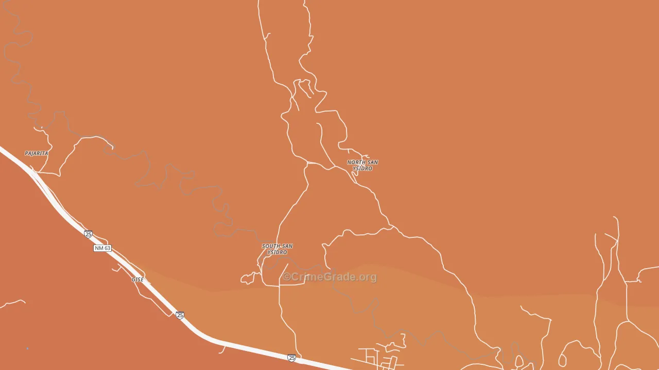 Ilfeld, NM Map of Assault Rates