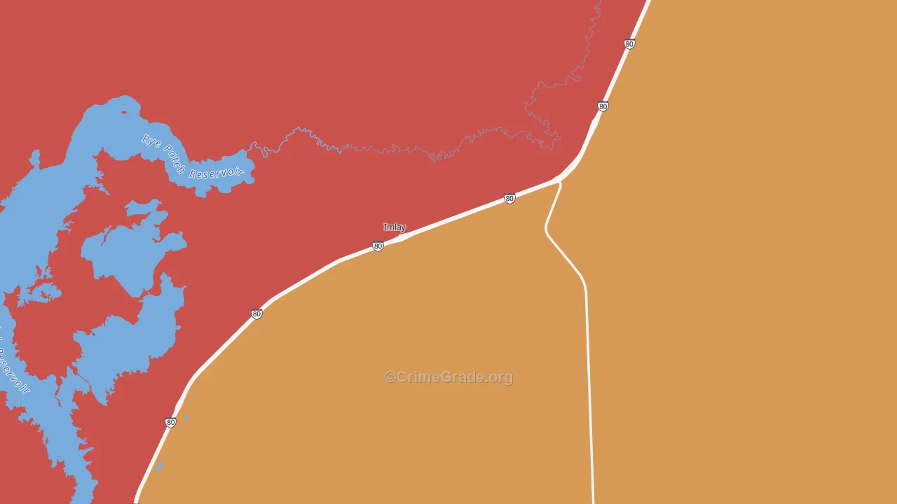 Imlay, NV Map of Assault Rates