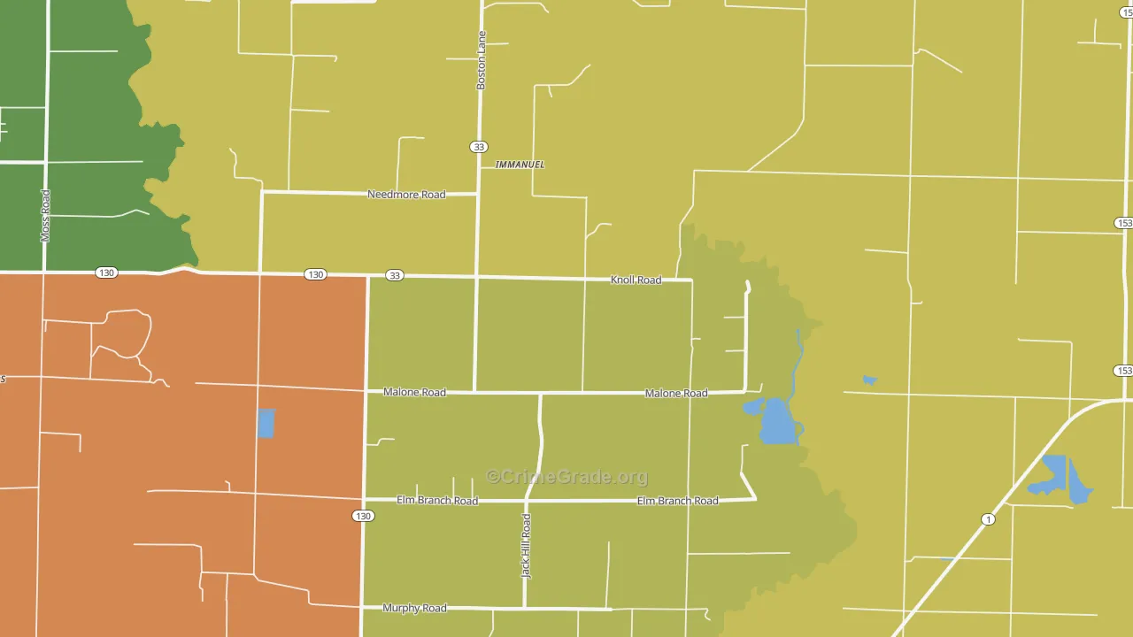 Immanuel, AR Map of Assault Rates
