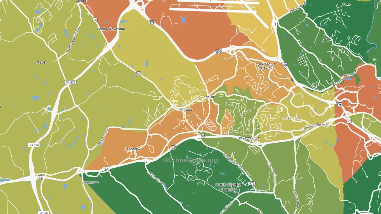 Imperial, PA Map of Assault Rates
