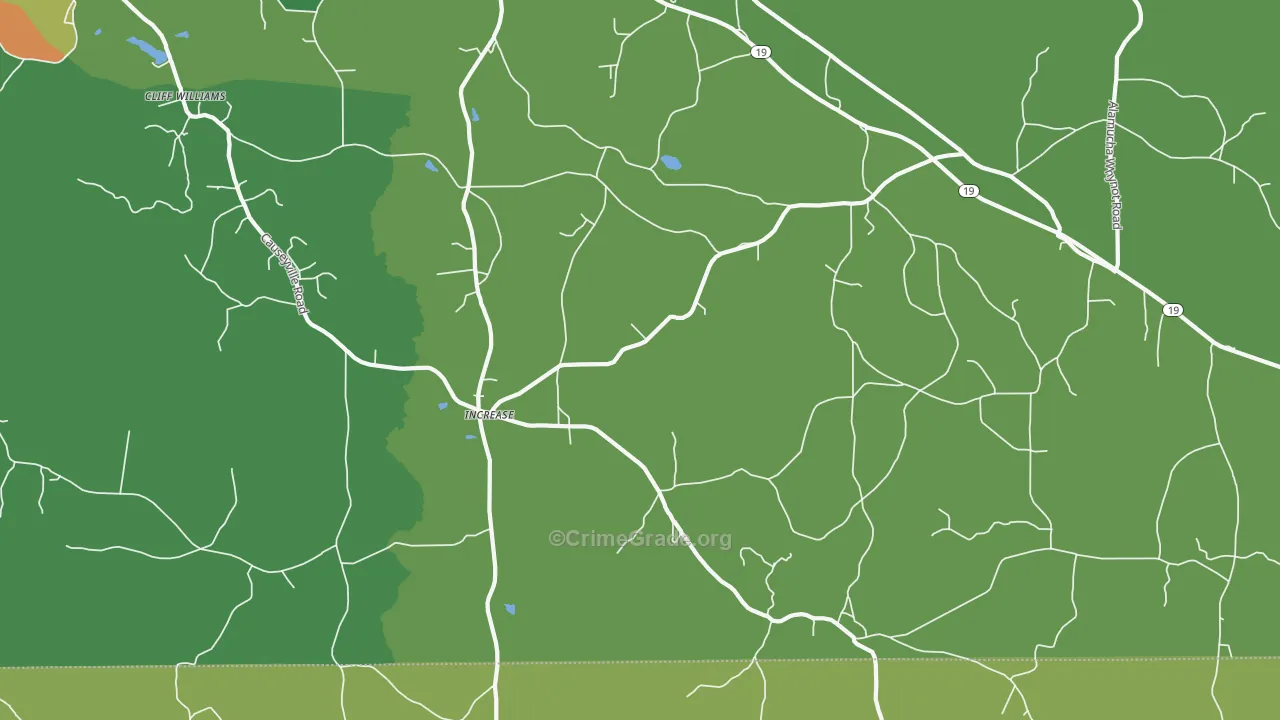 Increase, MS Map of Assault Rates
