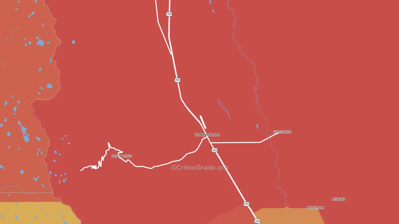 Independence, CA Map of Assault Rates