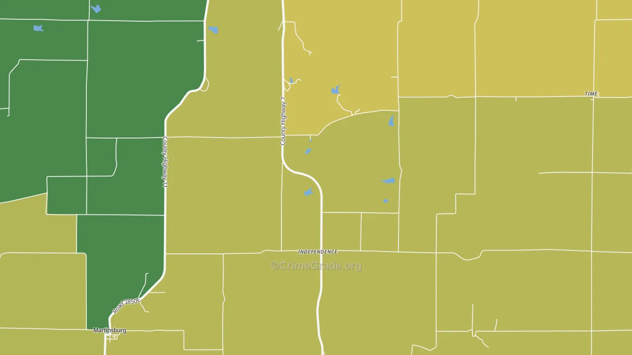 Independence, IL Map of Assault Rates