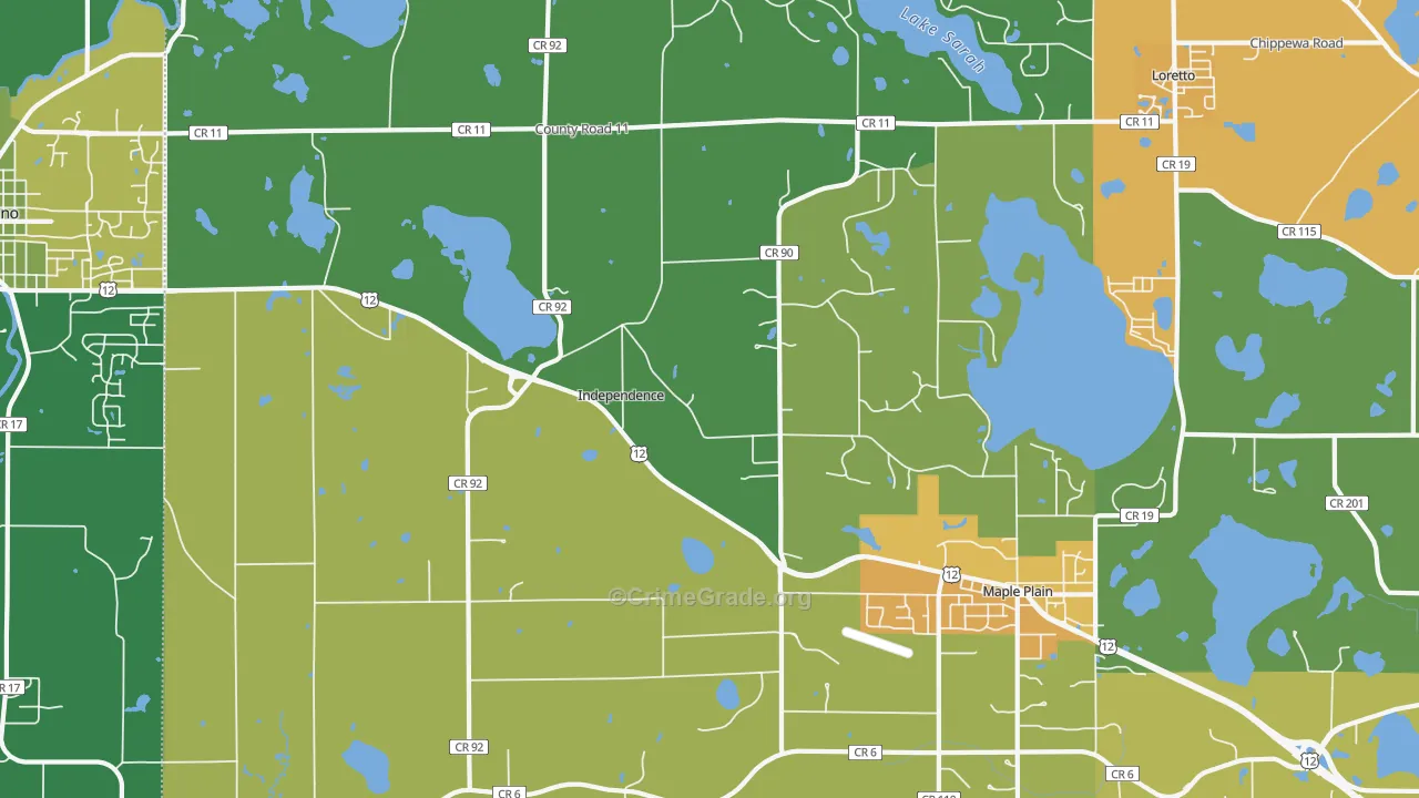 Independence, MN Map of Assault Rates