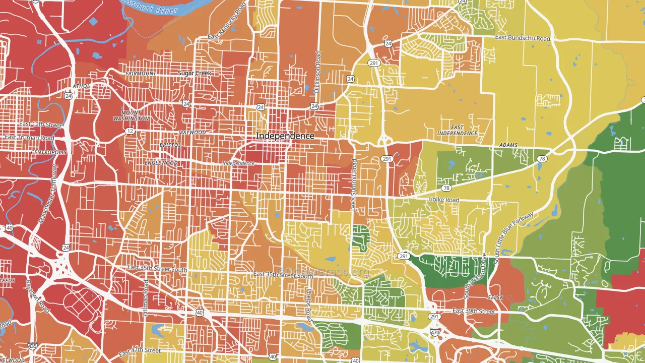 Independence, MO Map of Assault Rates