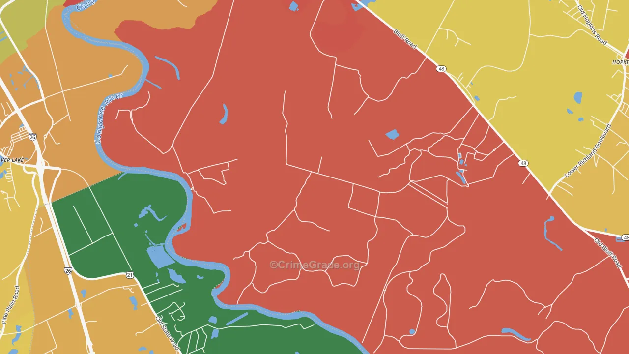 Independents, SC Map of Assault Rates