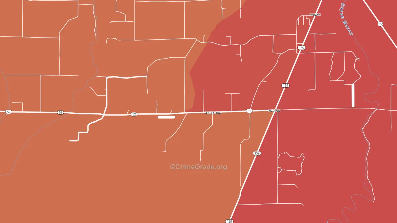 Indian, AR Map of Assault Rates