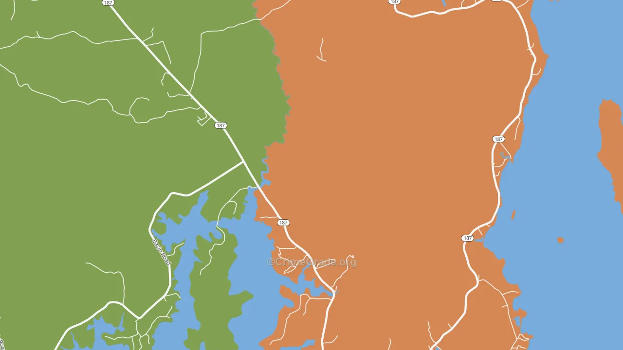 Indian River, ME Map of Assault Rates