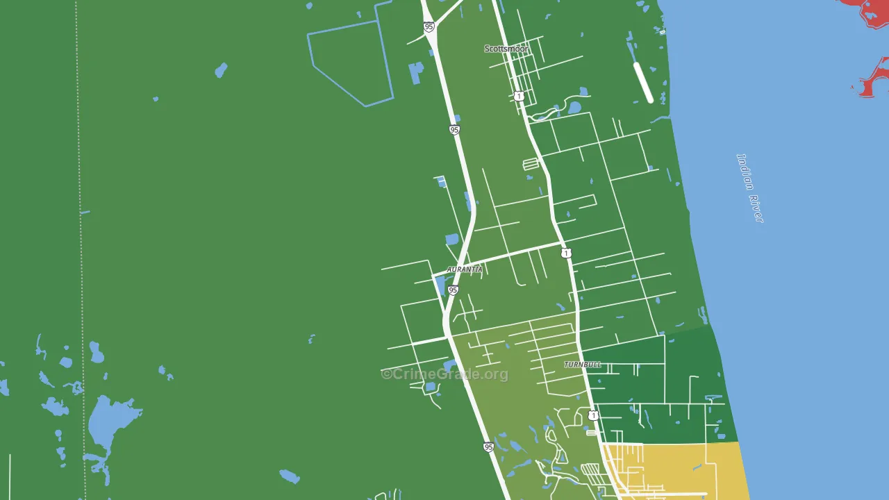 Indian River Park, Mims, FL Map of Assault Rates