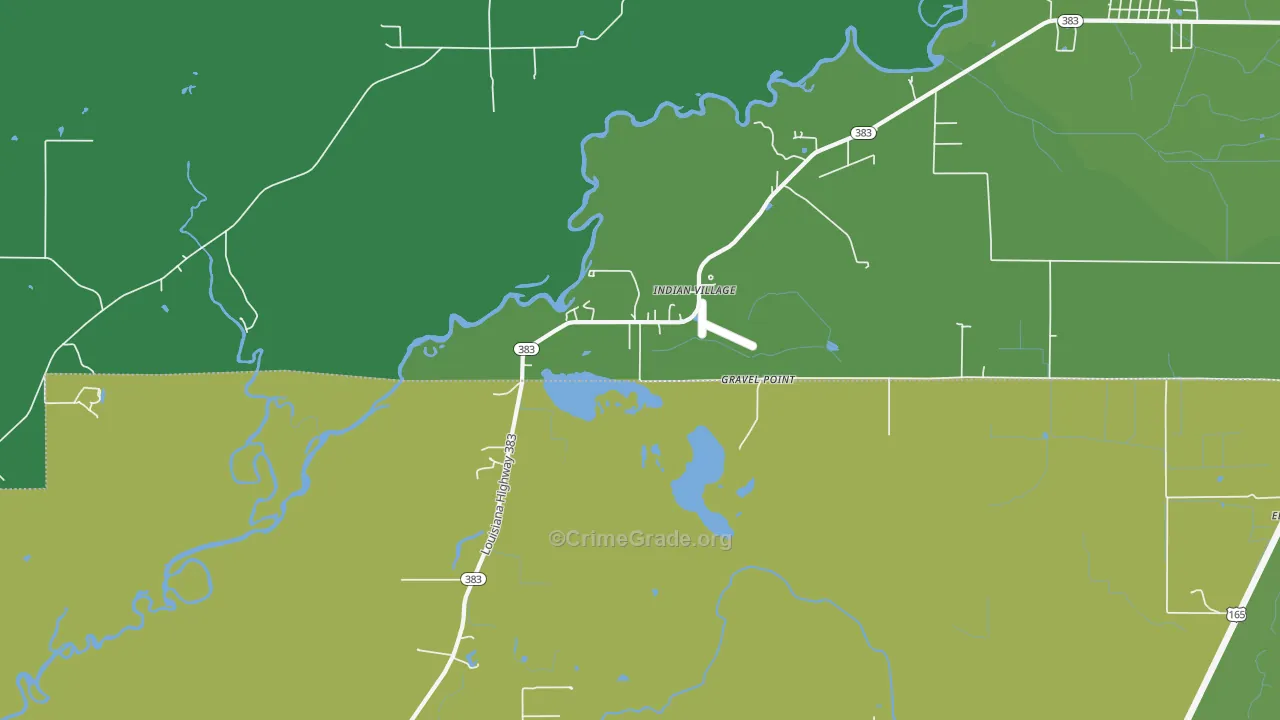 Indian Village, LA Map of Assault Rates