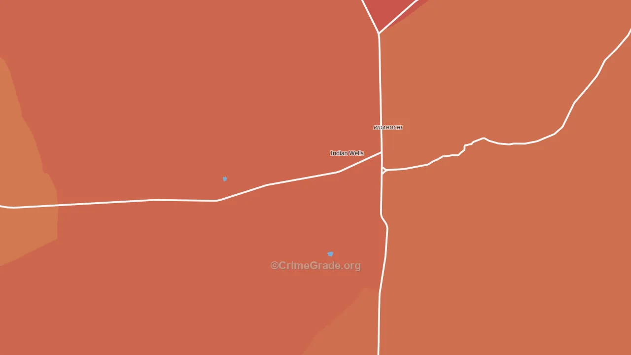 Indian Wells, AZ Map of Assault Rates