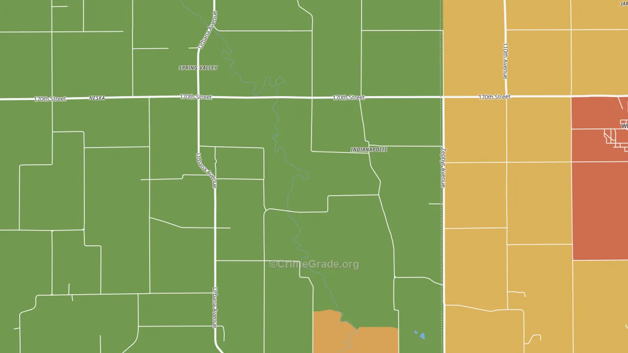 Indianapolis, IA Map of Assault Rates