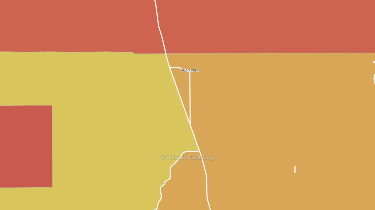 Indianola, UT Map of Assault Rates