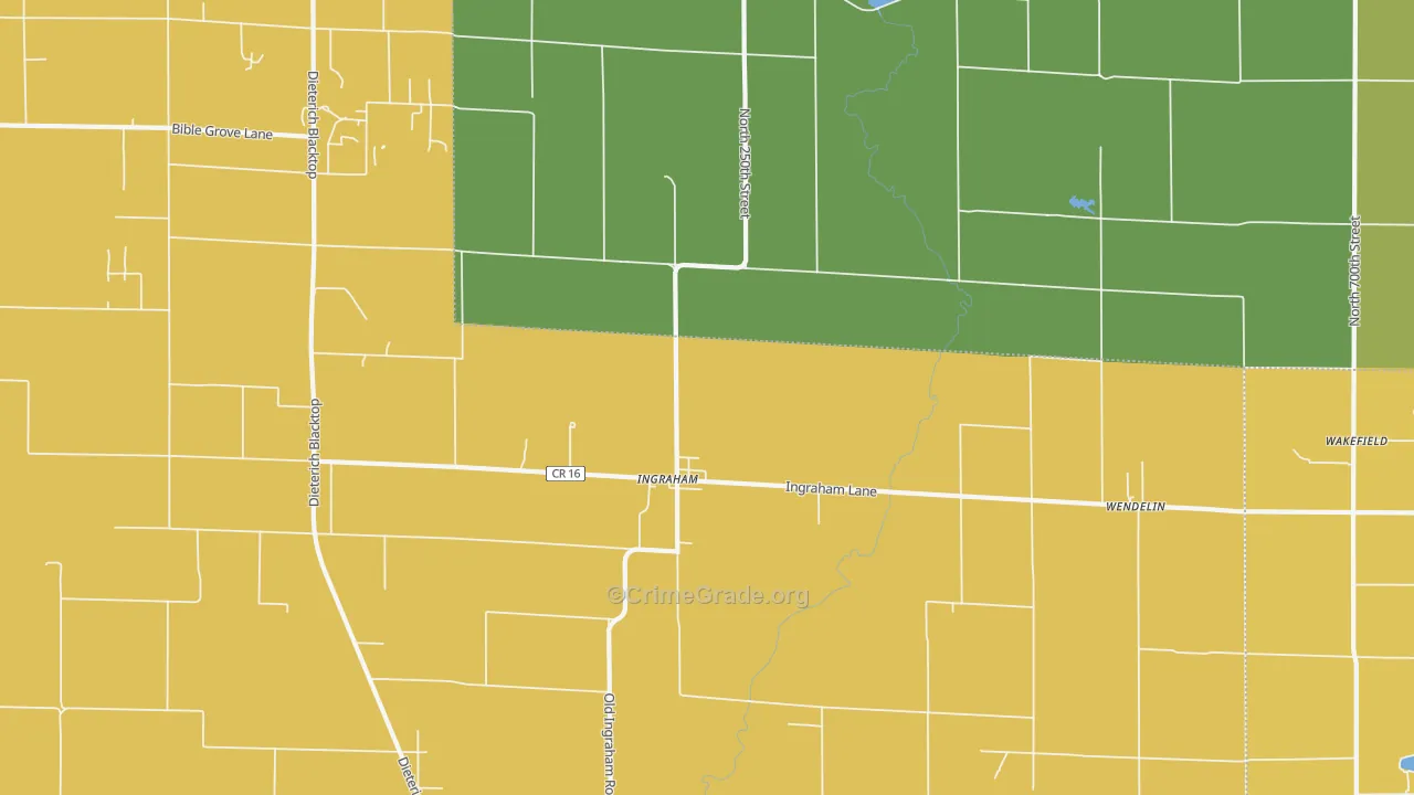 Ingraham, IL Map of Assault Rates