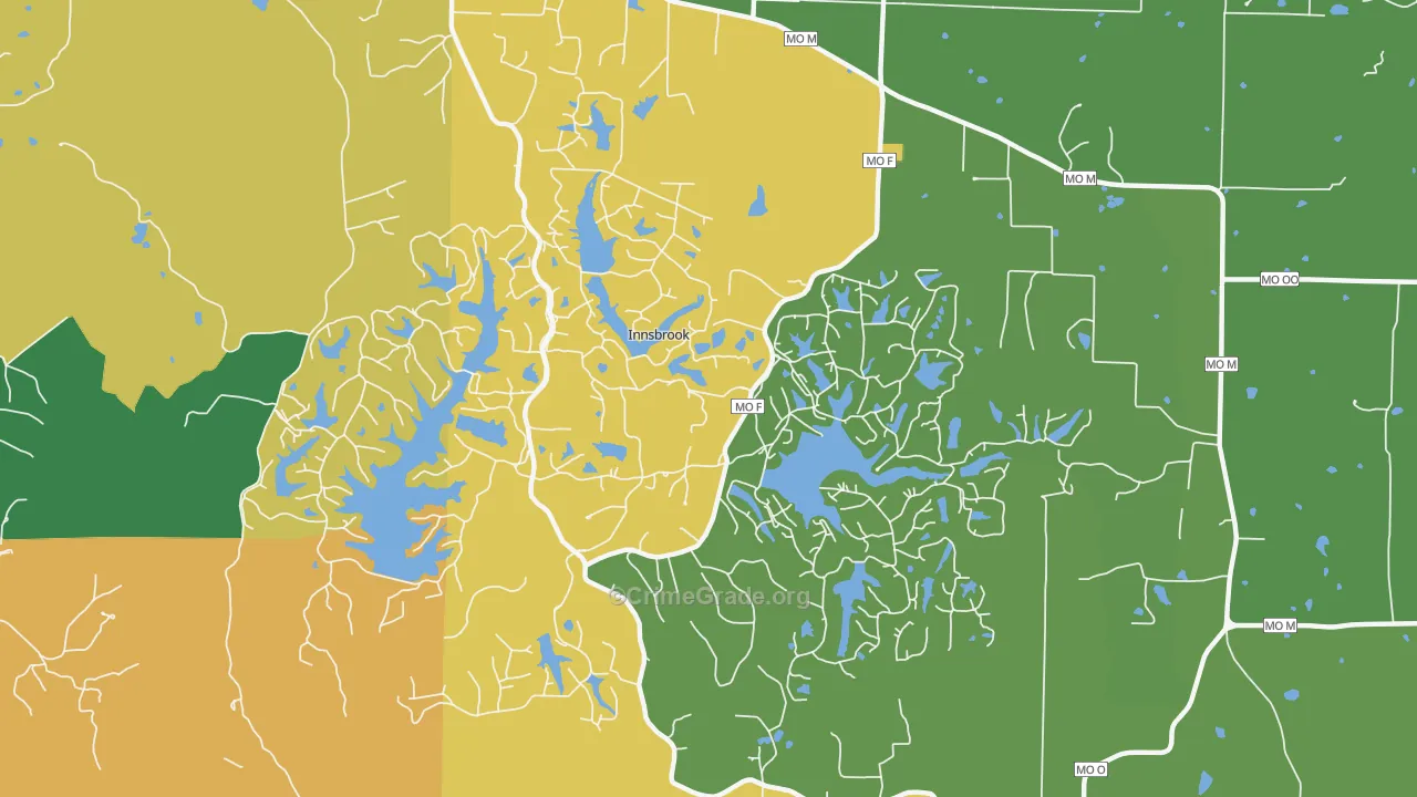 Innsbrook, MO Map of Assault Rates