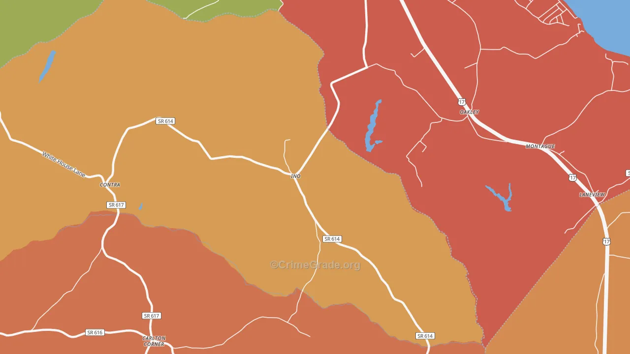 Ino, VA Map of Assault Rates