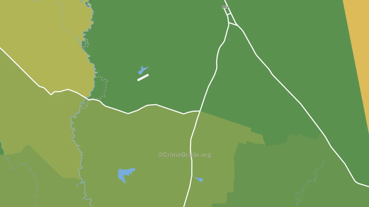 Iola, TX Map of Assault Rates