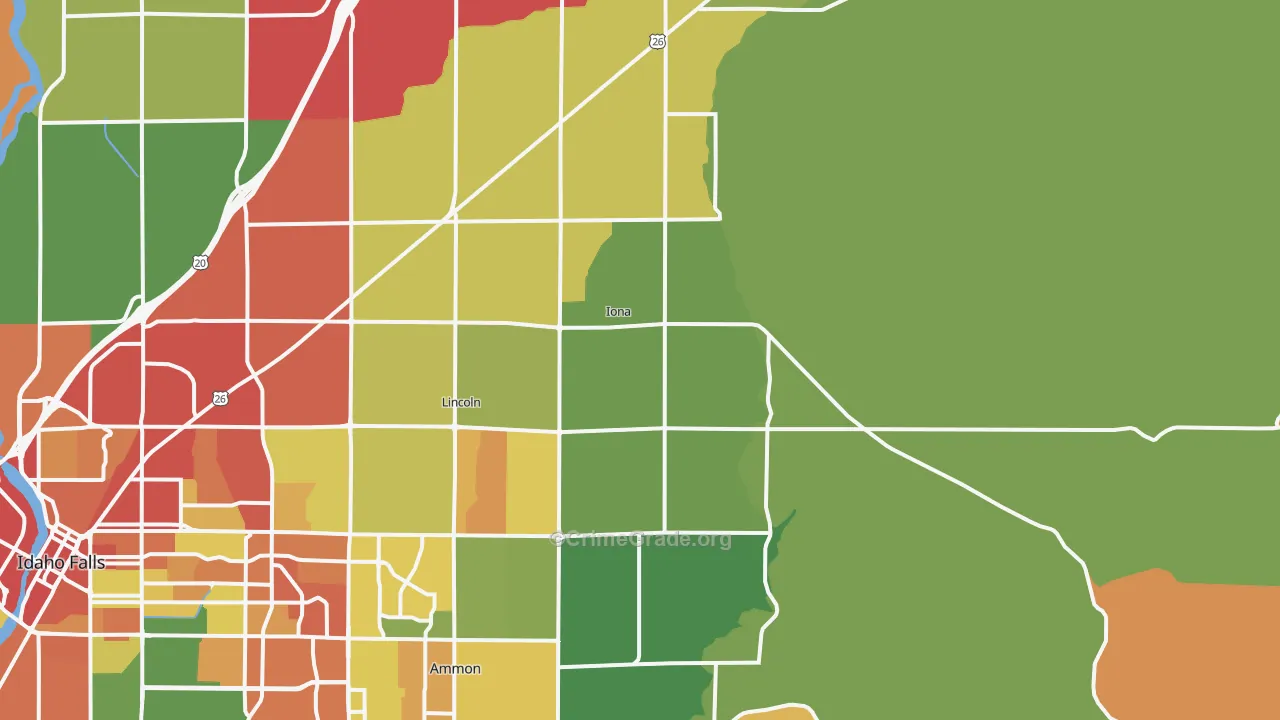 Iona, ID Map of Assault Rates