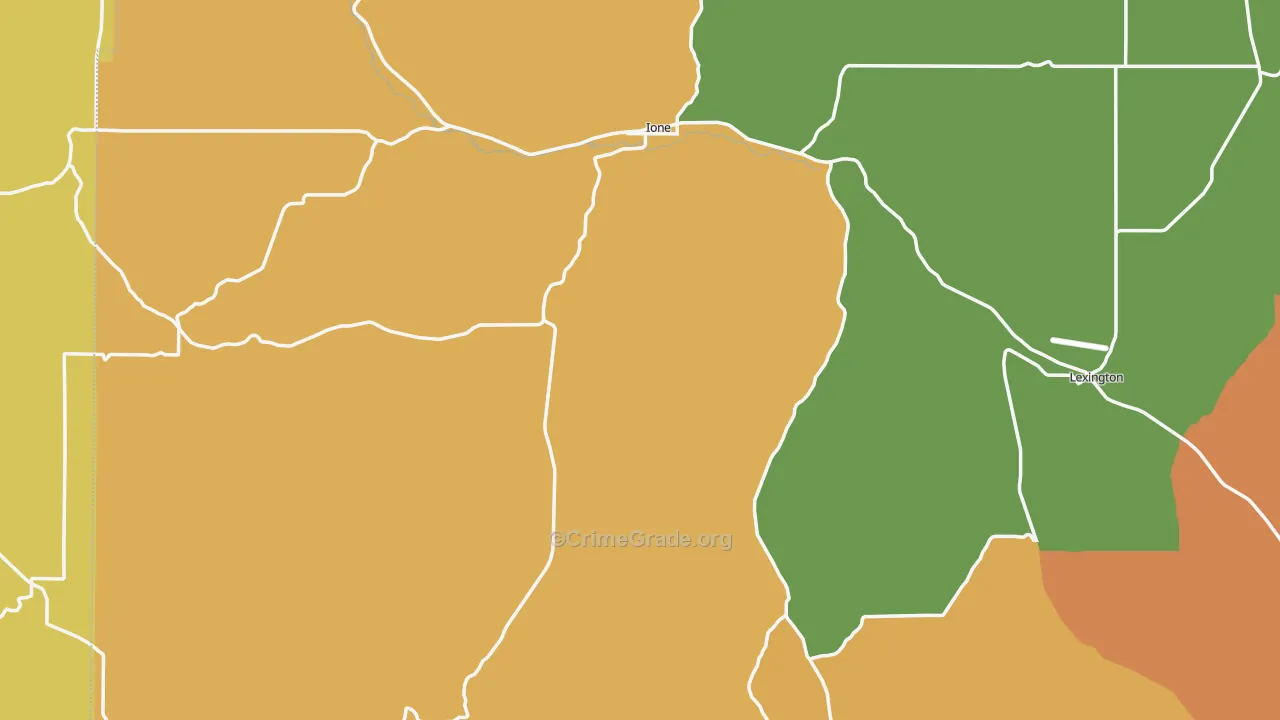 Ione, OR Map of Assault Rates