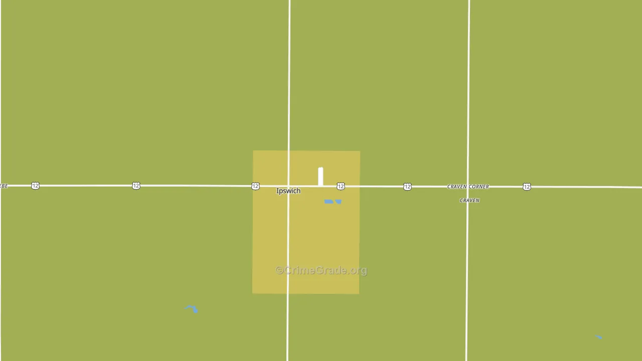 Ipswich, SD Map of Assault Rates