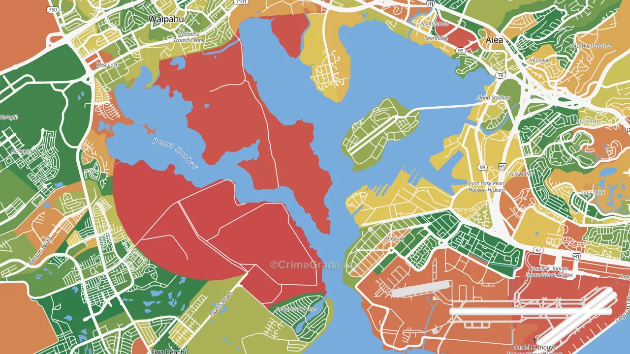 Iroquois Point, HI Map of Assault Rates