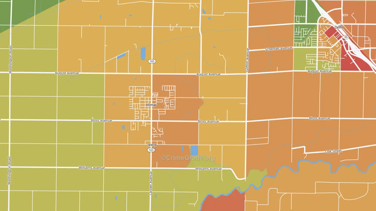 Irwin, CA Map of Assault Rates