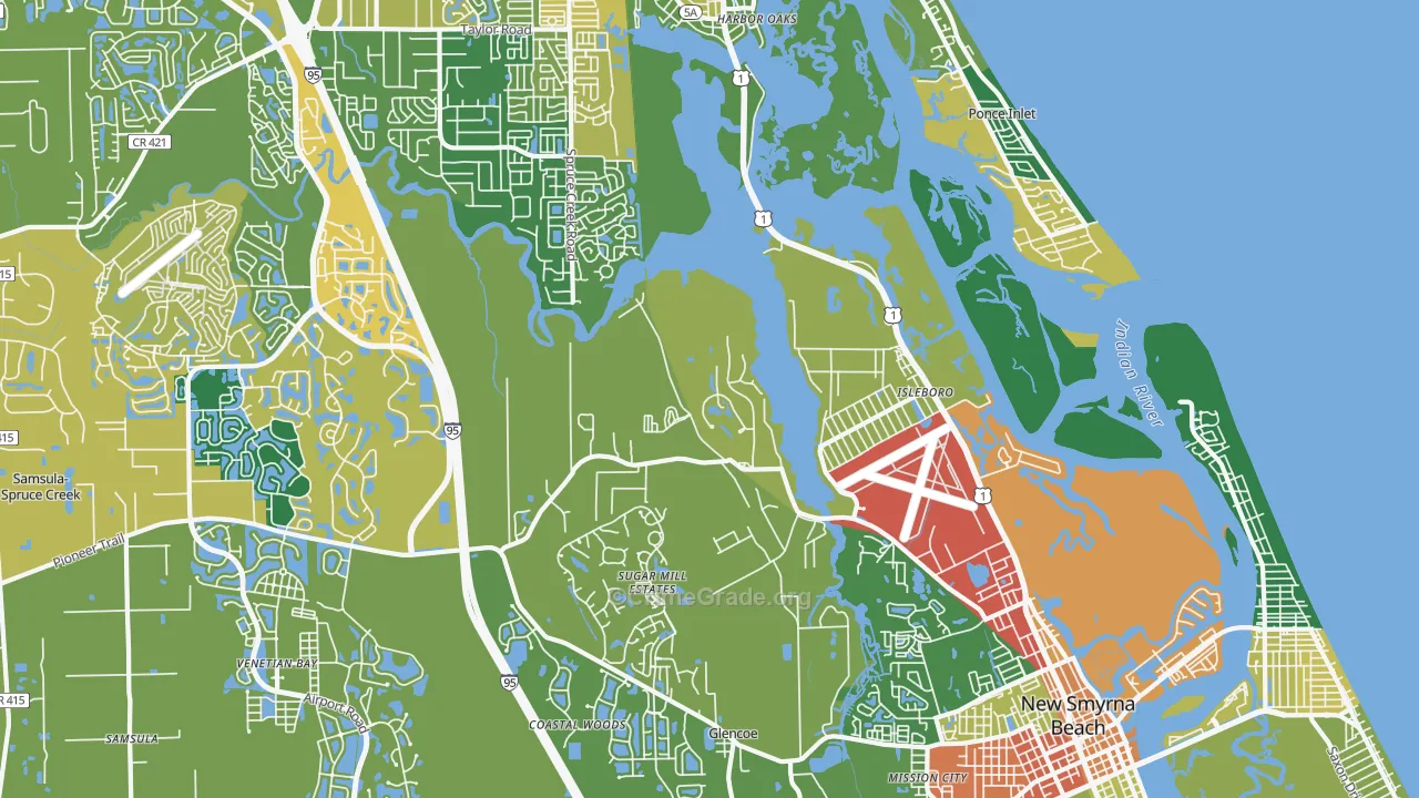 Isleboro, FL Map of Assault Rates