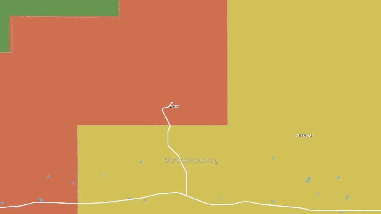 Ismay, MT Map of Assault Rates