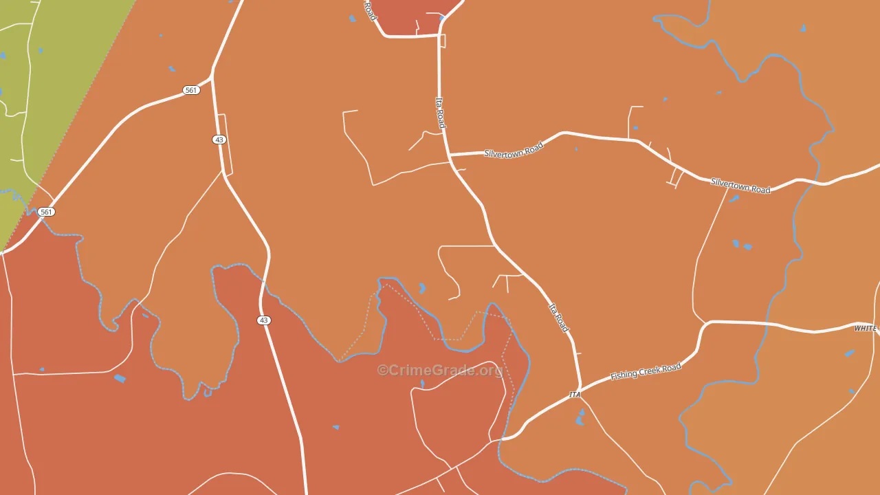 Ita, NC Map of Assault Rates