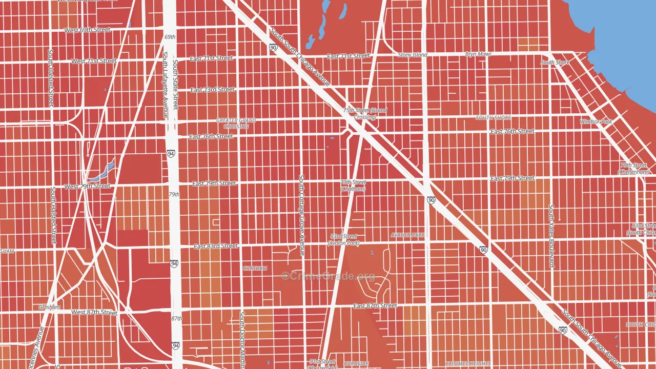 Italian Bowery, Chicago, IL Map of Assault Rates