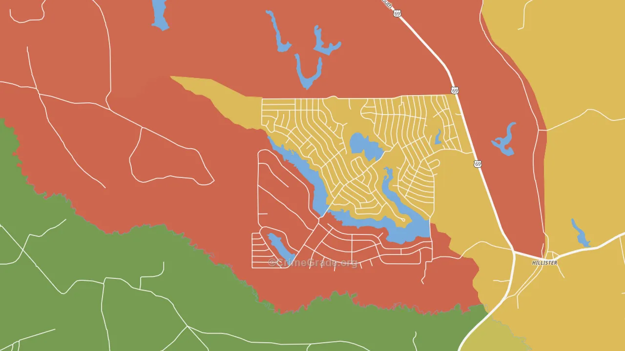 Ivanhoe North, TX Map of Assault Rates