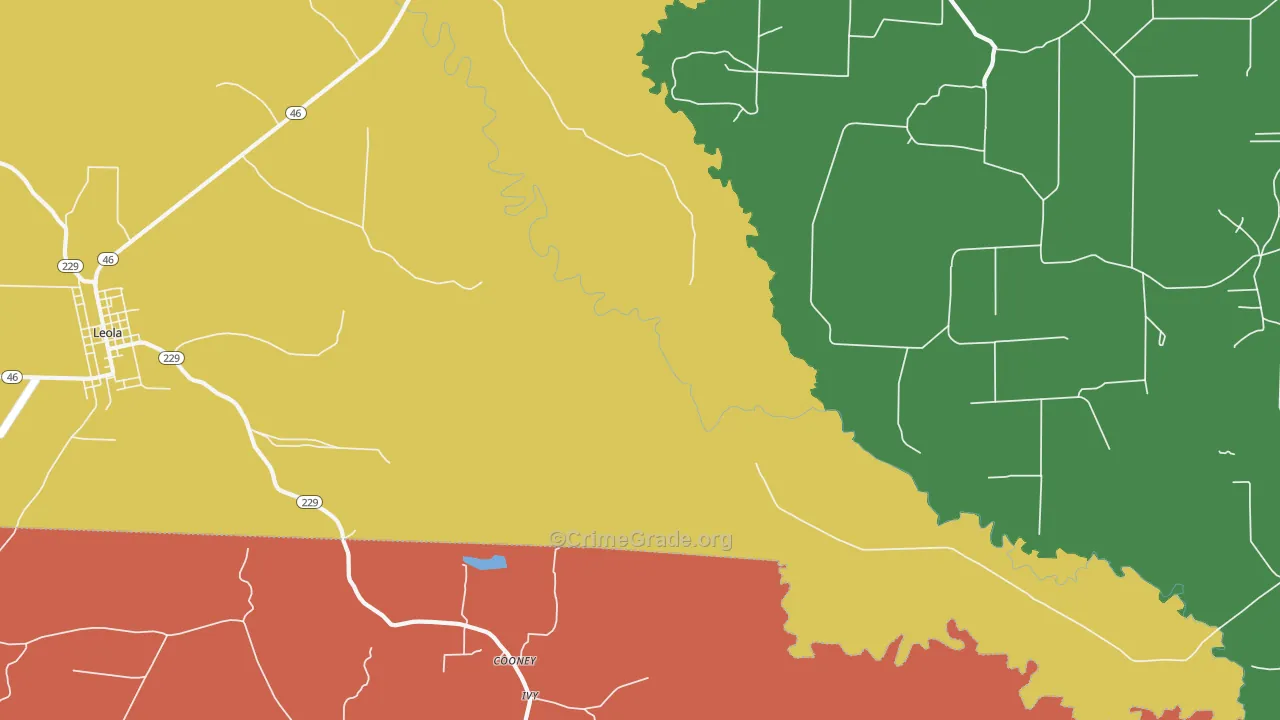 Ivy, AR Map of Assault Rates