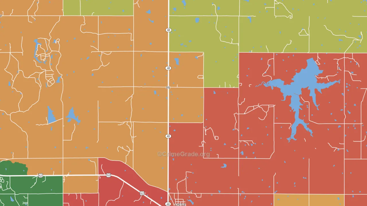 IXL, OK Map of Assault Rates