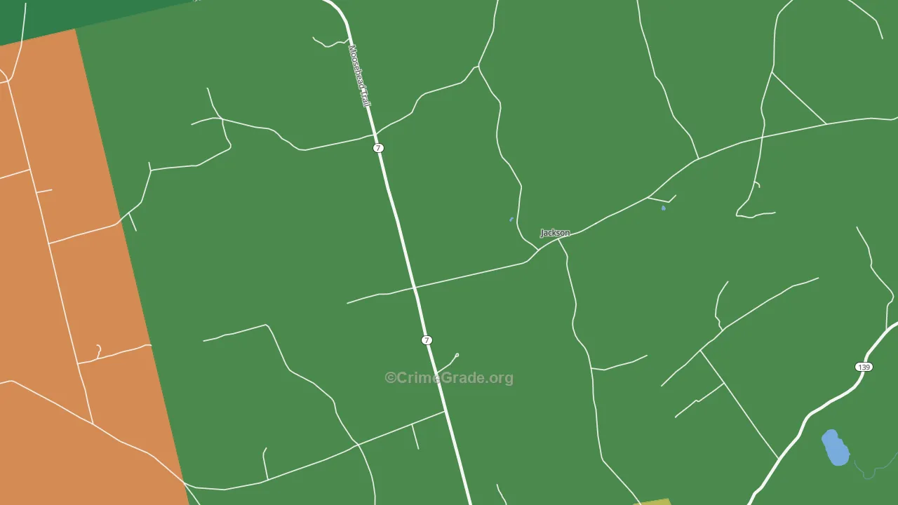 Jackson, ME Map of Assault Rates