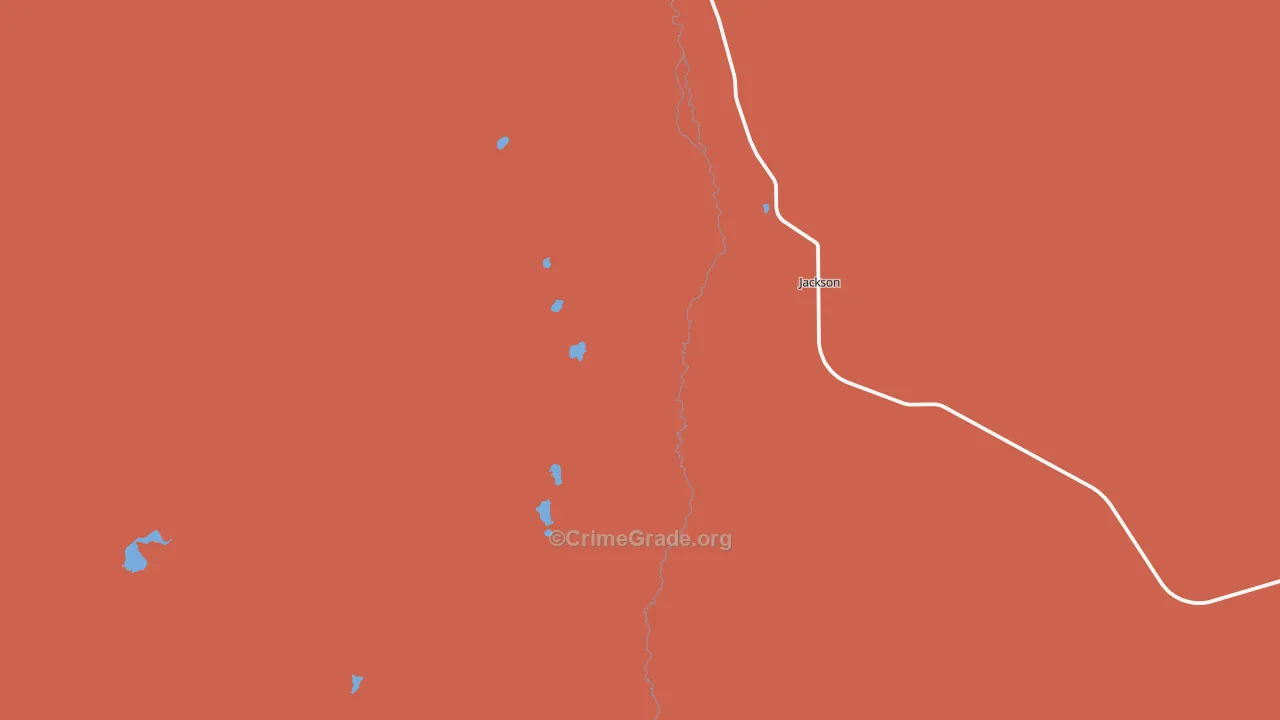 Jackson, MT Map of Assault Rates