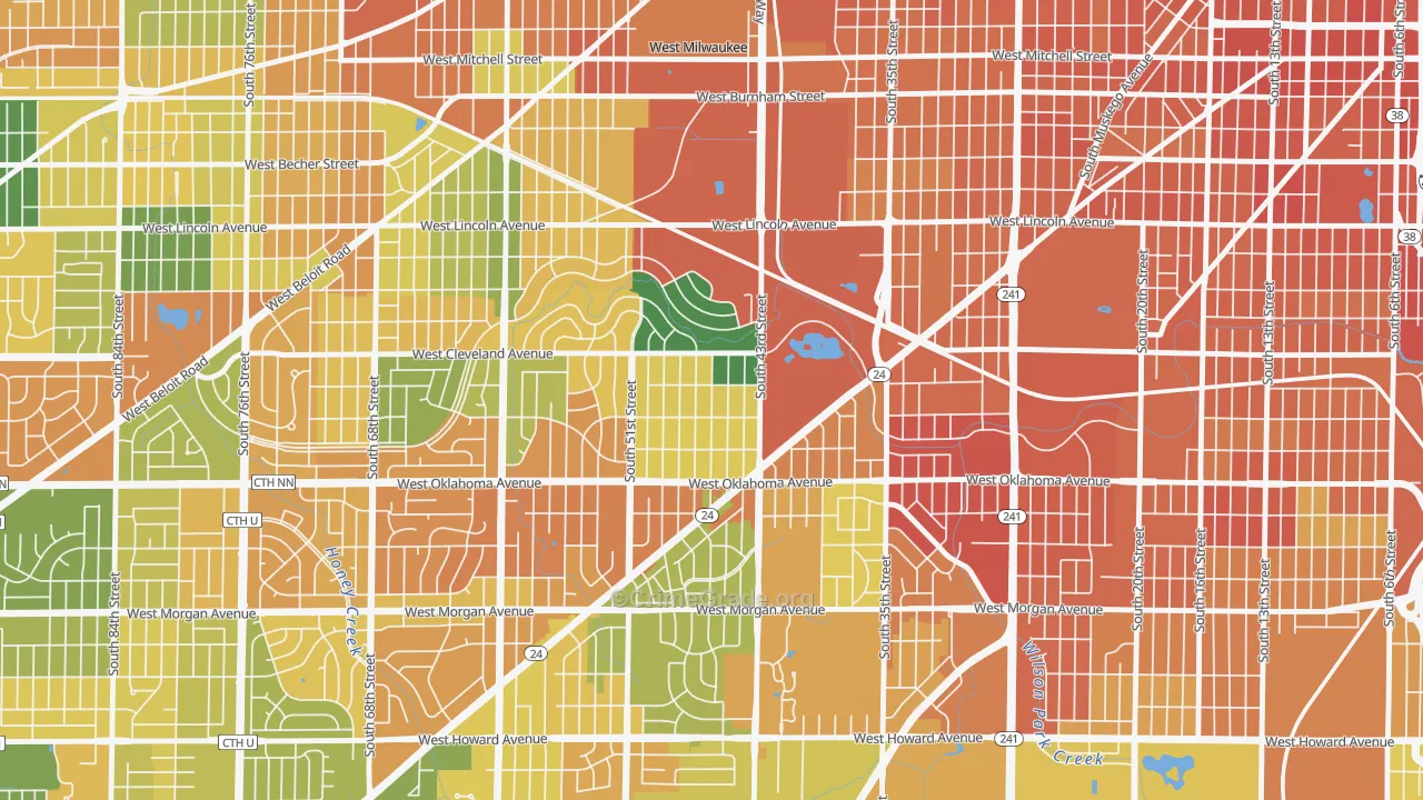Jackson Park, Milwaukee, WI Map of Assault Rates