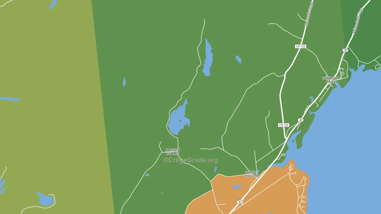 Jackson Summit, NY Map of Assault Rates