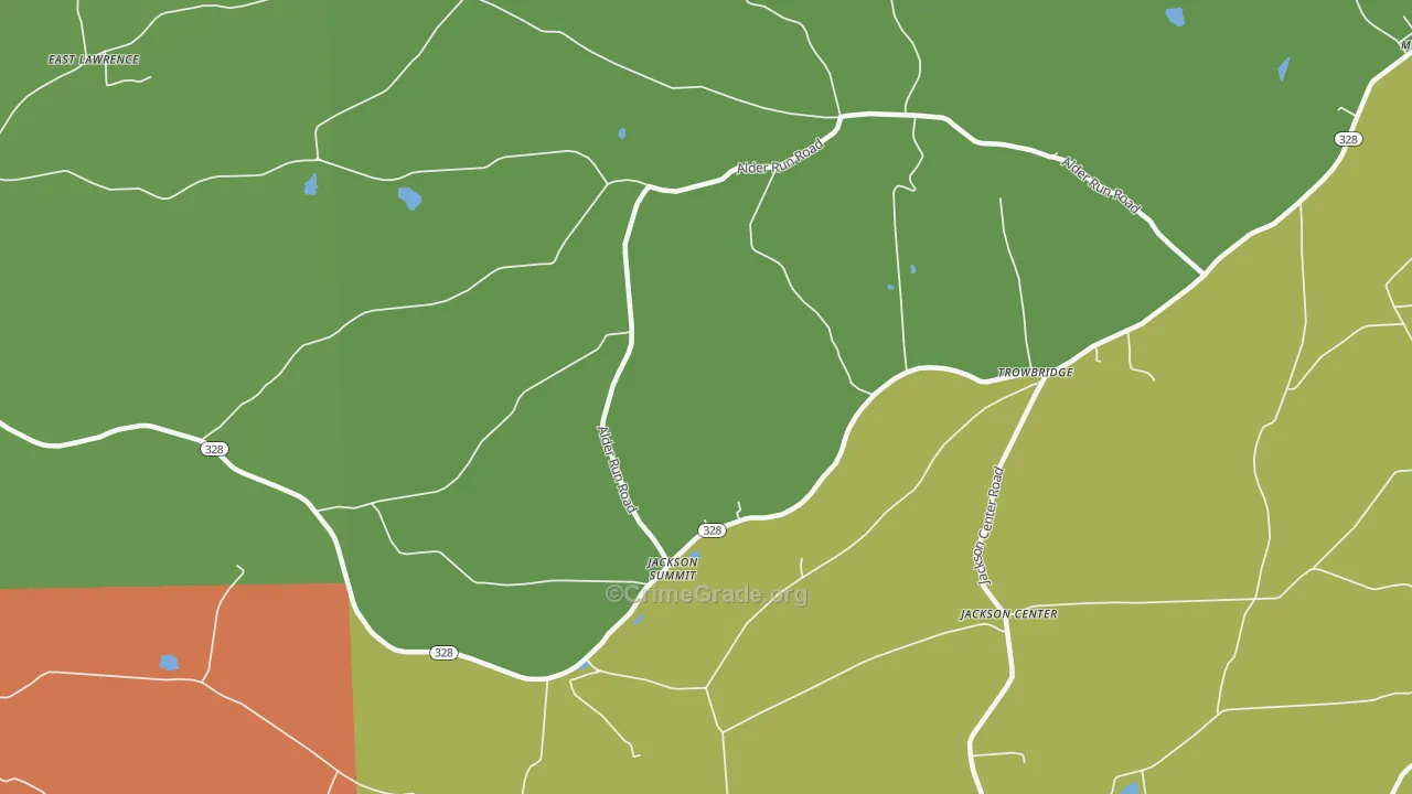 Jackson Summit, PA Map of Assault Rates