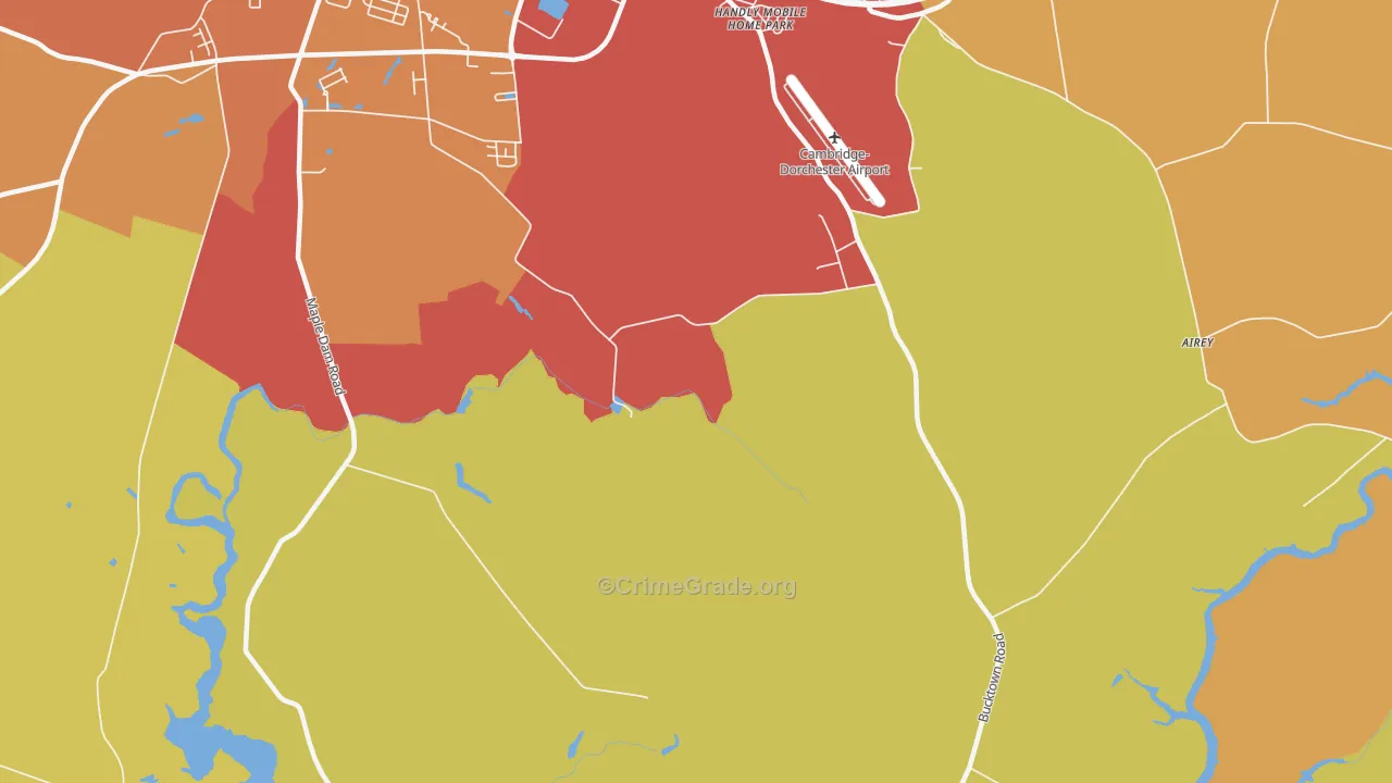 Jacktown, MD Map of Assault Rates