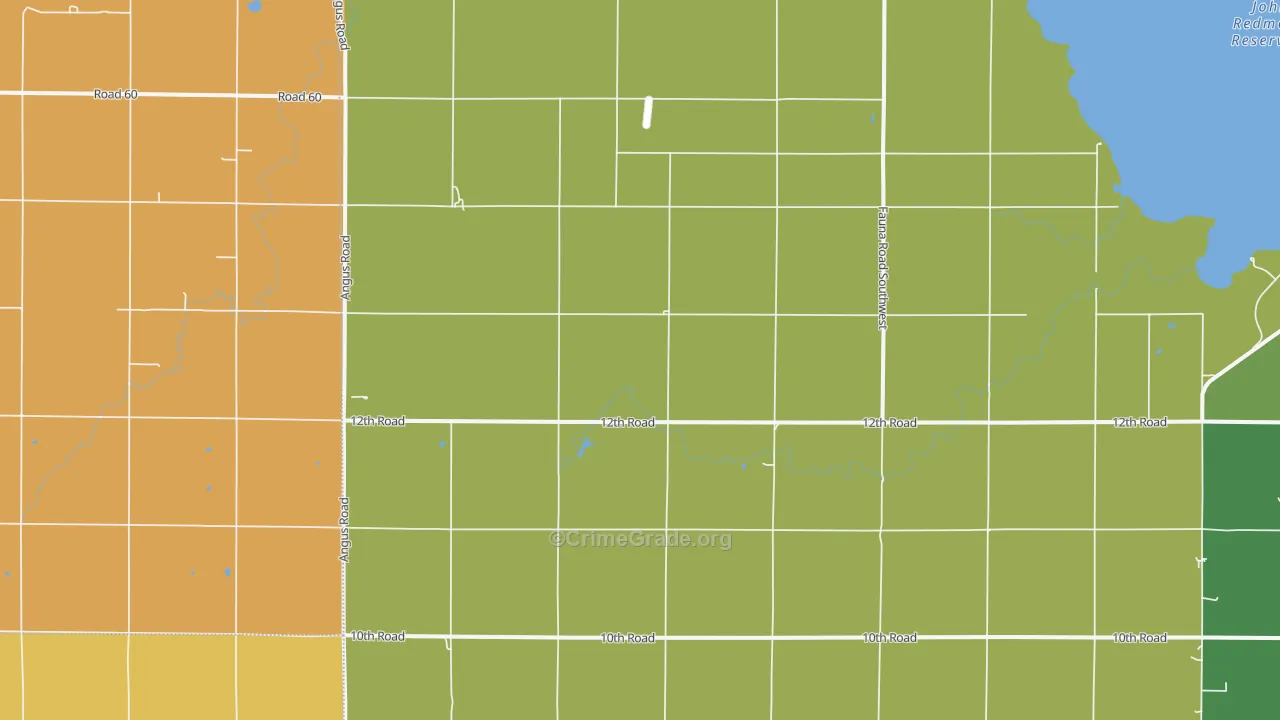 Jacobs Creek Landing, KS Map of Assault Rates