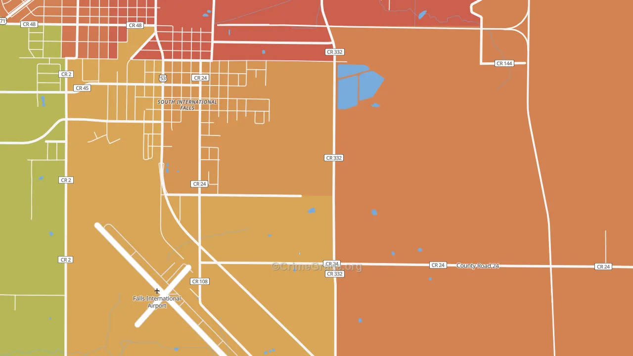 Jameson, MN Map of Assault Rates