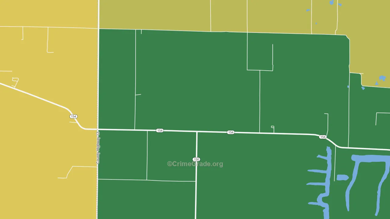 Jamestown, IL Map of Assault Rates