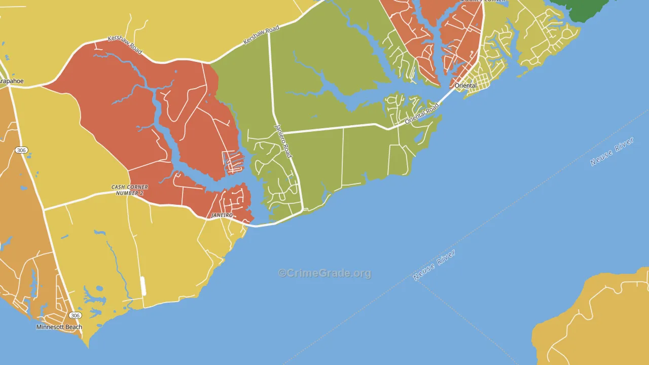 Janeiro, NC Map of Assault Rates