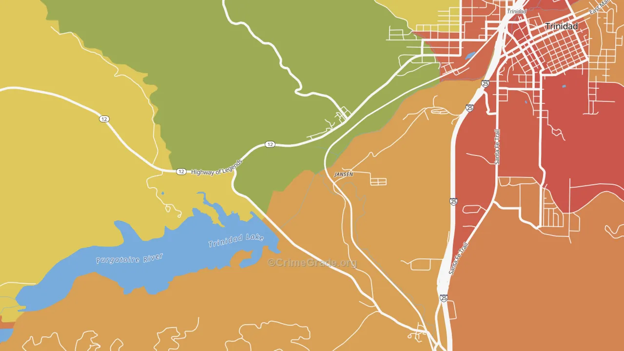 Jansen, CO Map of Assault Rates